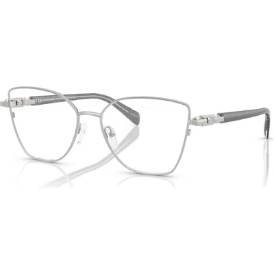 Michael Kors 55mm Butterfly Optical Glasses In Orange