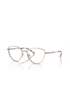 Michael Kors 55mm Cat Eye Optical Glasses In Gold
