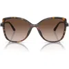 Michael Kors 55mm Gradient Butterfly Sunglasses In Dk Tort