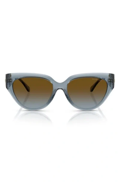 Michael Kors 55mm Gradient Cat Eye Sunglasses In Blue