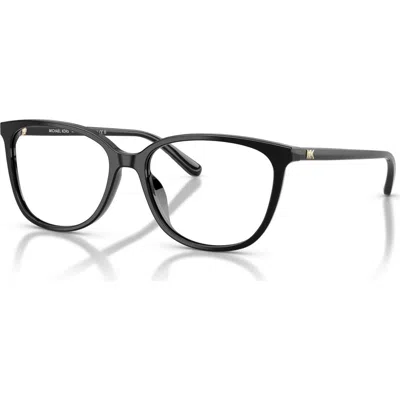 Michael Kors 55mm Rectangle Optical Glasses In Gray