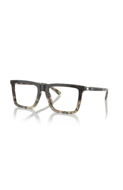 Michael Kors 55mm Rectangle Optical Glasses In Multi