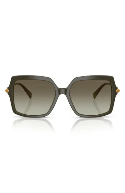 Michael Kors Womens Mk2247u Square-frame Acetate Sunglasses Green