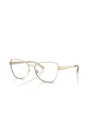 Michael Kors 56mm Butterfly Optical Glasses In Gold