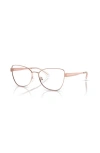Michael Kors 56mm Butterfly Optical Glasses In Pink