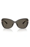 Michael Kors 56mm Butterfly Sunglasses In Grey