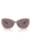 Michael Kors 56mm Butterfly Sunglasses In Violet