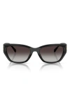 Michael Kors 56mm Geometric Sunglasses In Black