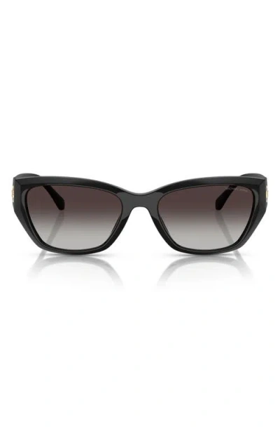 Michael Kors 56mm Geometric Sunglasses In Black