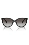 Michael Kors 56mm Gradient Cat Eye Sunglasses In Black