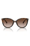 Michael Kors 56mm Gradient Cat Eye Sunglasses In Dark Tortoise