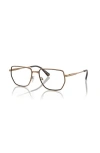 Michael Kors 56mm Irregular Optical Glasses In Gold