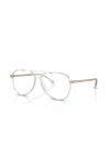 Michael Kors 56mm Pilot Optical Glasses In White