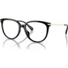 Michael Kors 56mm Round Optical Glasses In Black