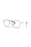 Michael Kors 54mm Square Optical Glasses In Black