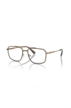 Michael Kors 56mm Square Optical Glasses In Brown