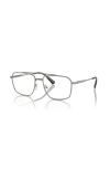 Michael Kors 56mm Square Optical Glasses In Gray