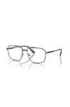 Michael Kors 56mm Square Optical Glasses In Metallic