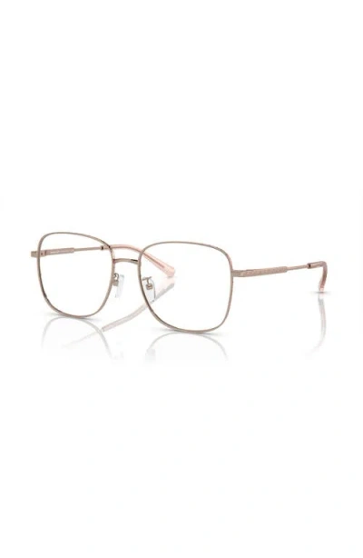 Michael Kors 56mm Square Optical Glasses In Orange