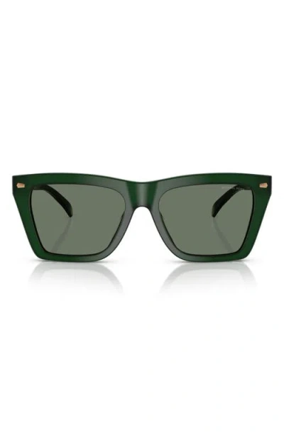 Michael Kors 56mm Square Sunglasses In Olive