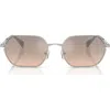 Michael Kors 57mm Geometric Sunglasses In Brown