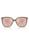 Michael Kors 57mm Gradient Cat Eye Sunglasses In Brown