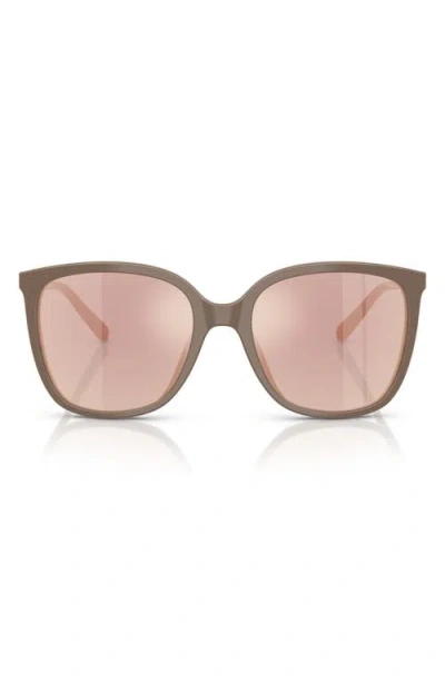 Michael Kors Anaheim Polarized Rose Gold Sport Ladies Sunglasses Mk2137u 4003m5 54 In Brown
