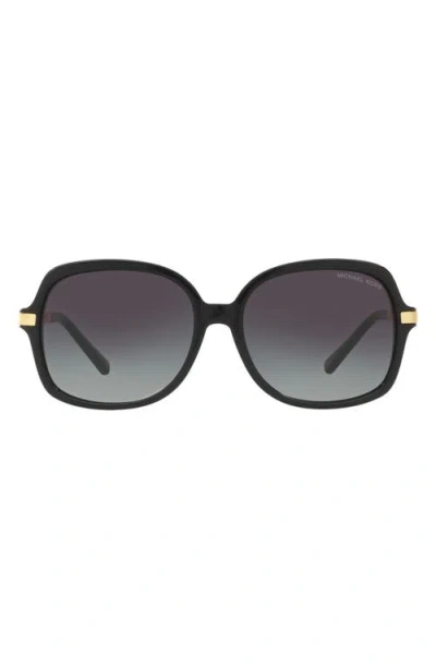 MICHAEL KORS MICHAEL KORS 57MM GRADIENT SQUARE SUNGLASSES