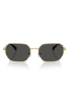 Michael Kors 57mm Irregular Sunglasses In Gold/dark Grey