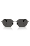 Michael Kors 57mm Irregular Sunglasses In Black