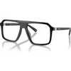 Michael Kors 57mm Square Optical Glasses In Black