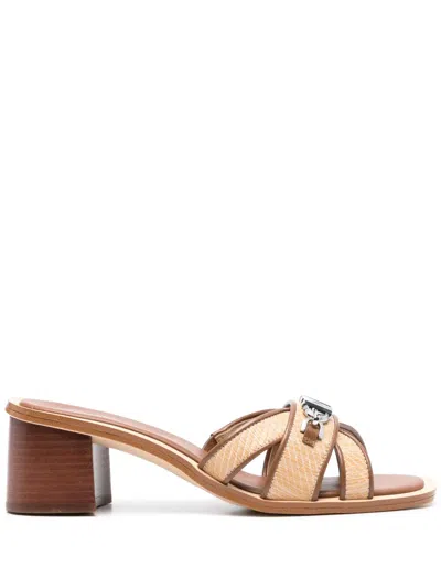 Michael Kors Tiffanie 57mm Sandals In Neutrals