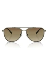 Michael Kors 58mm Pilot Whistler Sunglasses In Olive