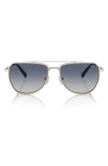 Michael Kors 58mm Pilot Whistler Sunglasses In Gray