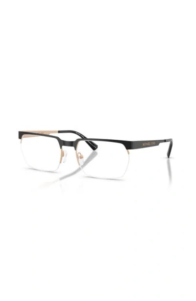 Michael Kors 58mm Rectangle Optical Glasses In Gold