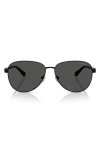 Michael Kors 59mm Pilot Sunglasses In Black Grey