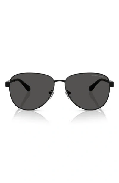 Michael Kors 59mm Pilot Sunglasses In Black Grey
