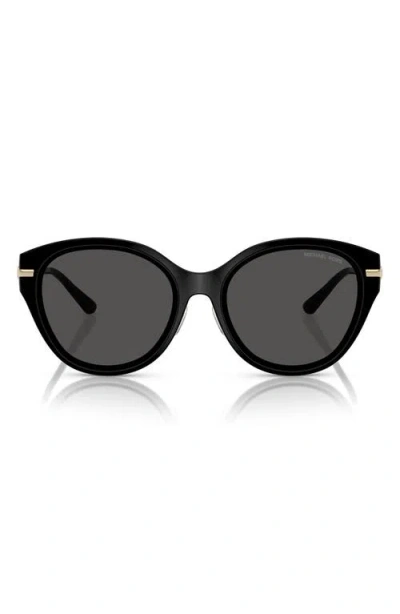 Michael Kors 59mm Round Sunglasses In Black