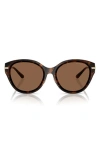 Michael Kors 59mm Round Sunglasses In Dark Tortoise