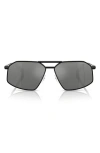 Michael Kors 60mm Irregular Sunglasses In Black