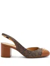 Michael Kors 60mm Perla Pumps In Brown