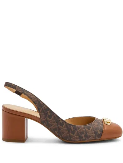 Michael Kors 60mm Perla Pumps In Brown