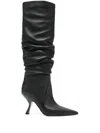 Michael Kors Luna Boot In Black Leather In Black