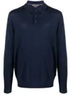 Michael Kors Long-sleeve Merino Polo Shirt