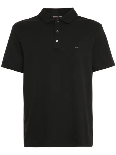 Michael Kors Jersey Polo Shirt In Black