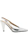 Michael Kors 95mm Electra Pumps In Silver