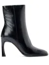 Michael Kors Kelsea 40f4klhe6l Boots Womens 7 Black Leather Ankle Bootie Zogg82 In Black