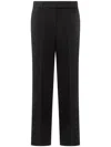 Michael Kors Grey Pinstriped Pants In Wool Blend Woman