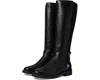 Michael Kors Abigail 40f4abmb6l-001 Women's 9 Black Leather Riding Boots Rhs2439 In Black