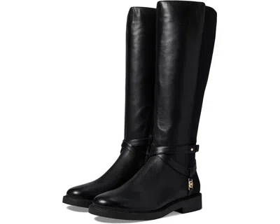 Michael Kors Abigail 40f4abmb6l-001 Women's Black Leather Riding Boots Rhs2439